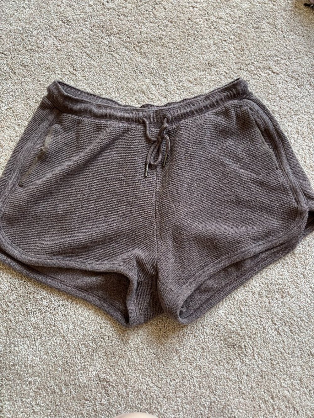 Athleta Waffle Short Size M Brown